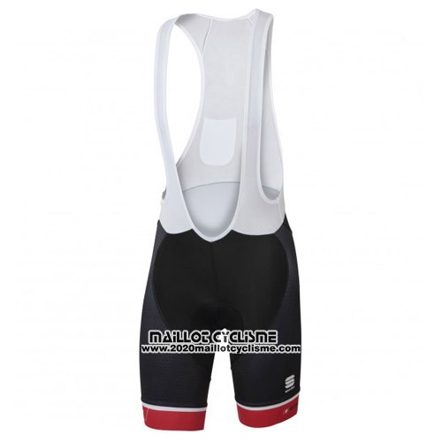 2016 Maillot Ciclismo Suisse Blanc et Rouge Manches Courtes et Cuissard
